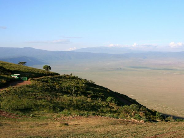 5877411 - view into ngorongoro crater, tanzania from the rim